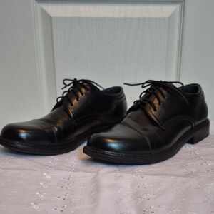 Bruno Marc Classic Black Leather Men's Oxfords